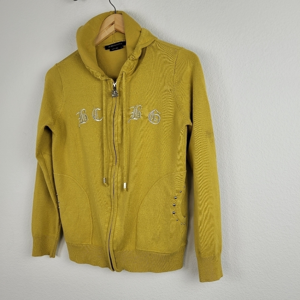 Bcbg vintage 90s embroidered hooded sweater - Picture 10 of 14